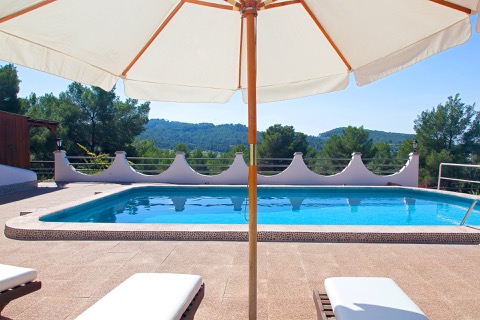 villa with private pool in ibiza